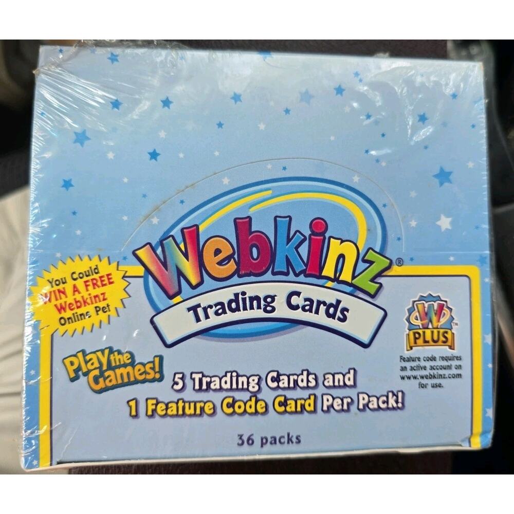Webkinz Trading Card Game TCG Booster Box (36 Packs) Brand New Sealed (Series 1)
